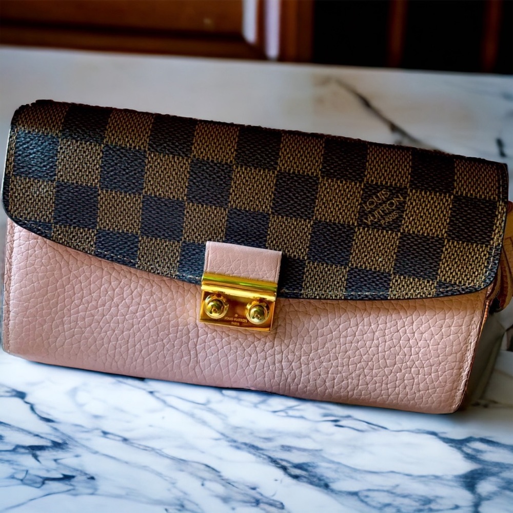 LOUIS VUITTON DAMIER EBENE CROSITTE WLLET